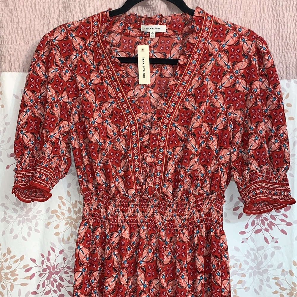 Elegant Patterned Dress by Max Studio•Size: Small•NWT!